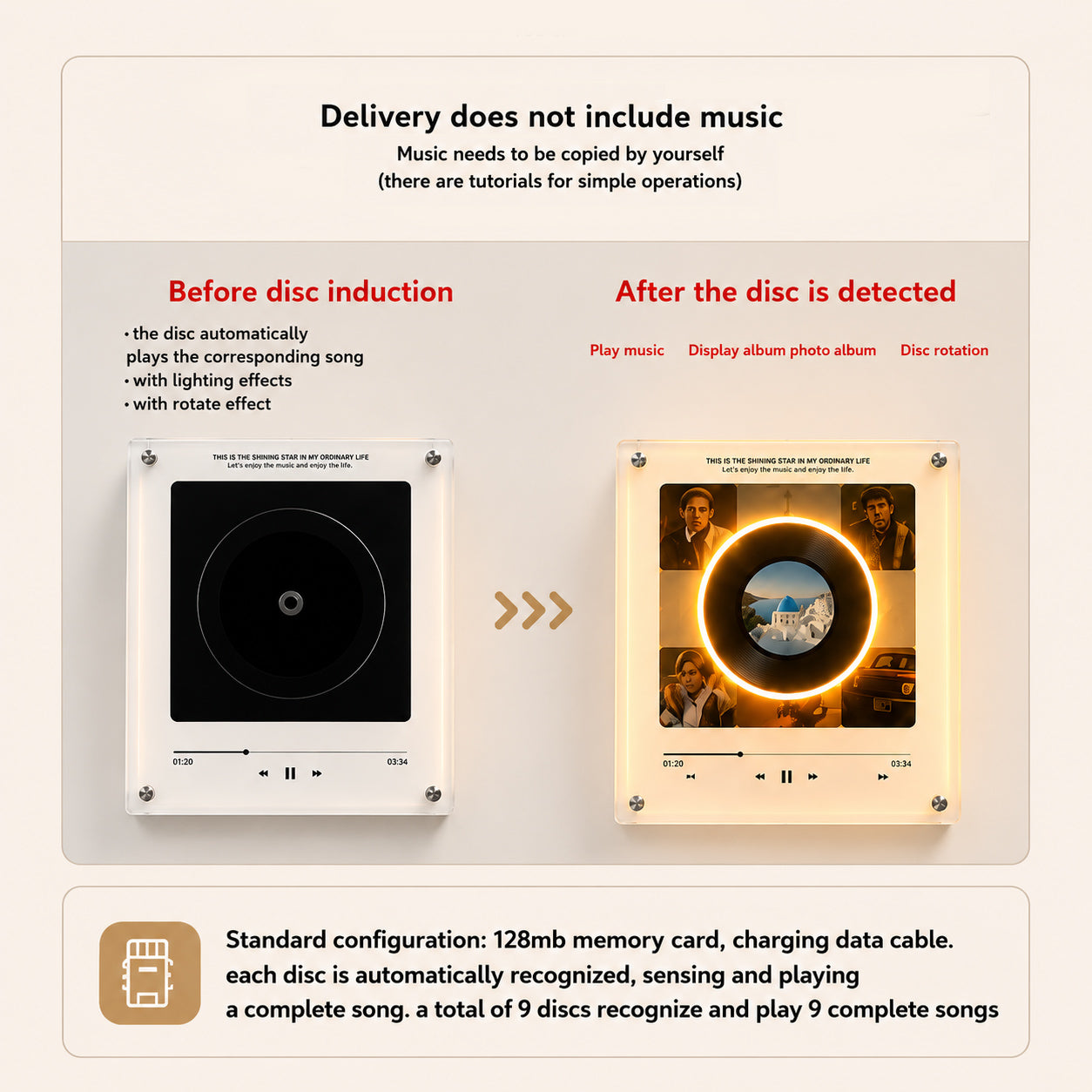 NFC PhotoGlow™ Magnetic Music Light