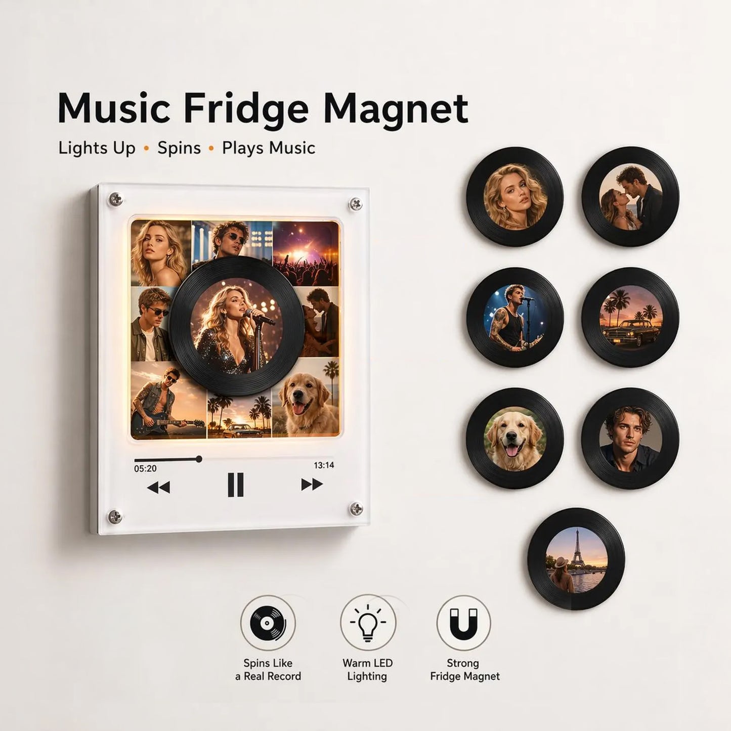 NFC PhotoGlow™ Magnetic Music Light