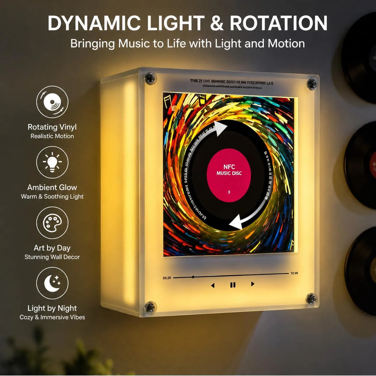 NFC PhotoGlow™ Magnetic Music Light